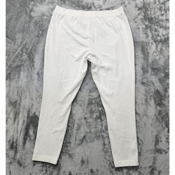 Vintage Blair Pants Womens 2XL White Pull On Ankle Legging Skinny Casual Stretch - Picture 2 of 9